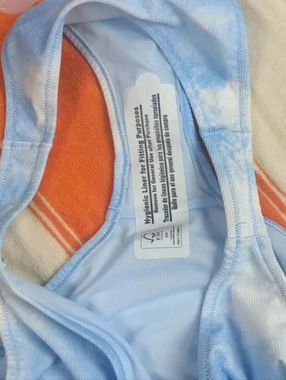 NWT Celebrity Pink Blue & White Tie Dye Bikini Bottom - Picture 8 of 12